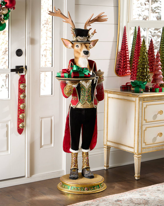 Christmas Ball Reindeer Butler, 48"